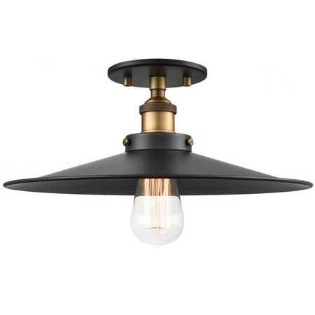 Matteo Lighting BulstrodeÂ’s Workshop Semi-Flushmount (X46113WGBK 305UR7F) X46113WGBK